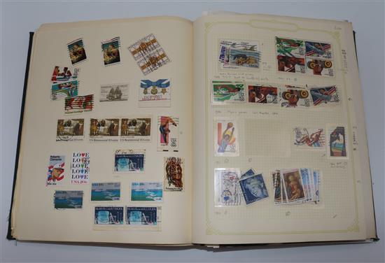 STAMPS, Denmark, Spain, Switzerland, Europe & USA (two albums and box file)
